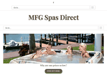 Tablet Screenshot of mfgspasdirect.com